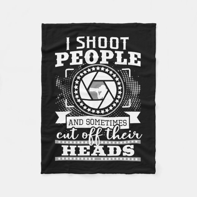 I Am A Photographer Fleece Blanket (Front)