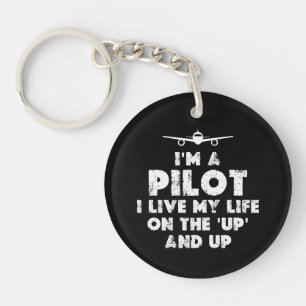I am a Pilot Funny Key Ring