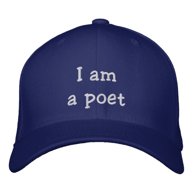 "I am a poet" hat (Front)
