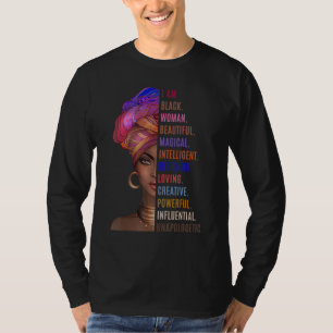 I Am a Powerful Black Woman Strong Black African A T-Shirt