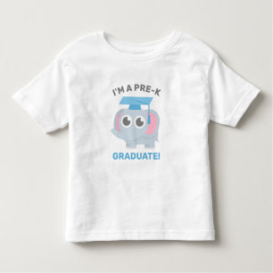 I am a Pre-K Graduate, Cute Elephant Graduate Toddler T-Shirt