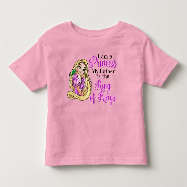 I am a princess Rapunzel throw pillow Toddler T-Shirt (Front)