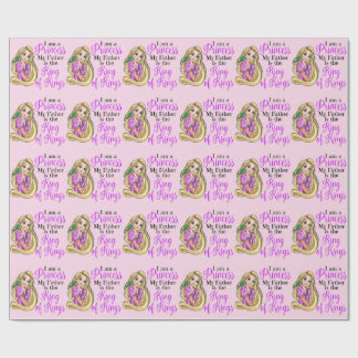 I am a princess Rapunzel wrapping paper