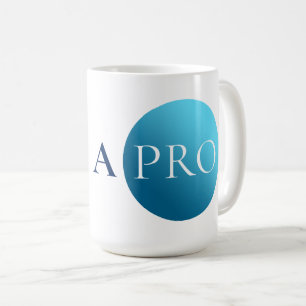 I AM A PRO Bold Minimalist Blue Circle Mug