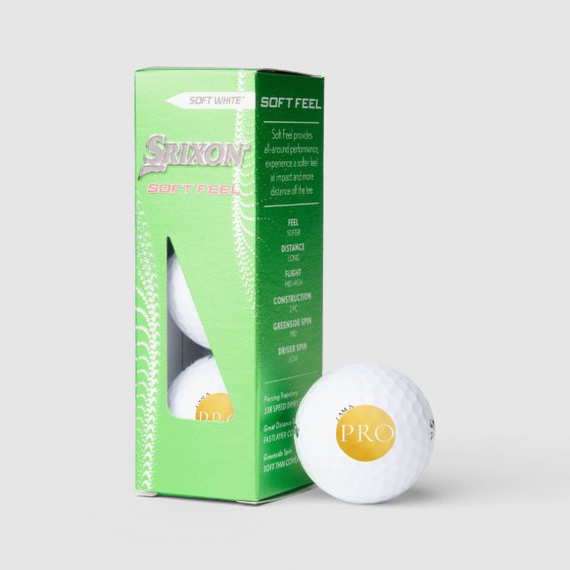 I AM A PRO | Custom Golden Golf Ball  (Packaging)