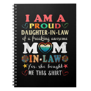 I Am A Proud Daughter In Law Of Freaking Awesome Notebook