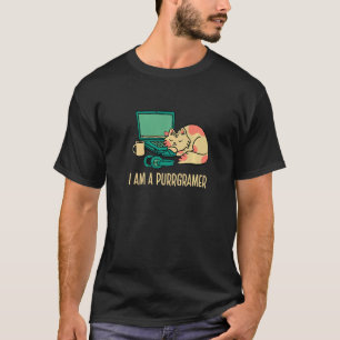 I Am A Purrgramer Nerd Software Developer Coder Pr T-Shirt