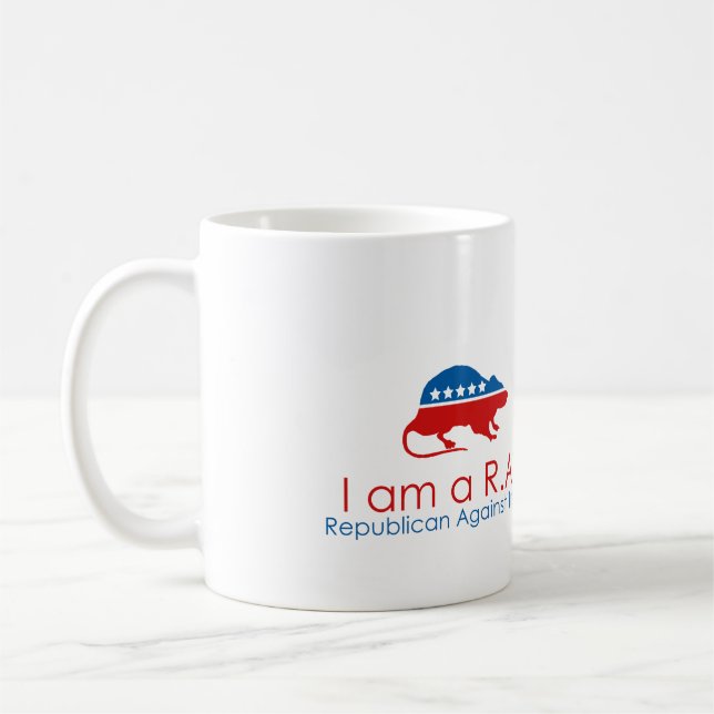 I am a R.A.T: Republican Against Trump Coffee Mug (Left)