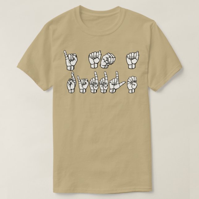 I AM A RIDDLE ASL Sign Language Design 1 T-Shirt (Design Front)
