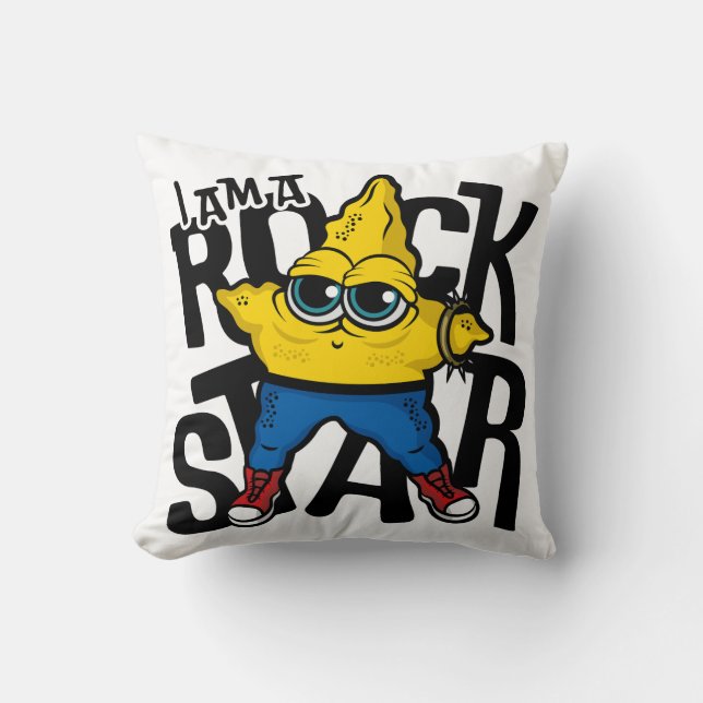 I am a Rock Star Cushion (Front)