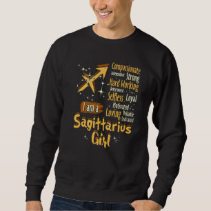 I Am A Sagittarius Girl Zodiac Sign Women Sweatshirt