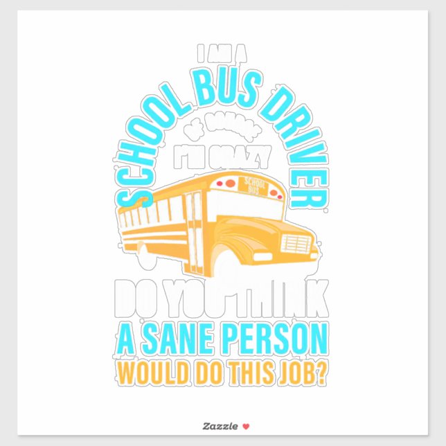 I Am A School Bus Driver (Sheet)