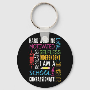 I Am A School Counsellor Appreciation Key Ring
