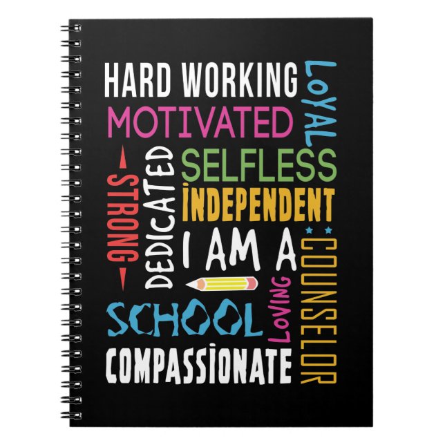 I Am A School Counsellor Appreciation Notebook (Front)