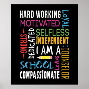 I Am A School Counselor Appreciation Poster