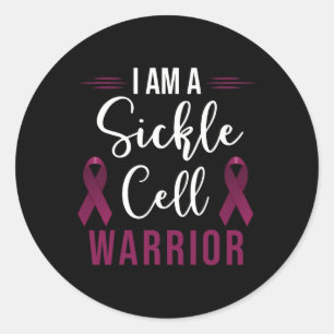 I Am A Sickle Cell Warrior - Sickle Cell Anaemia A Classic Round Sticker