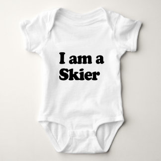 I am a Skier Baby Bodysuit