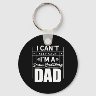 I Am A Snowboarding Dad Key Ring