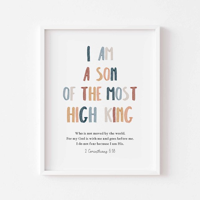 I am a son of the most high king poster (Creator Uploaded)