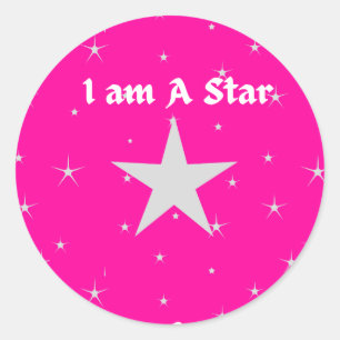 I am a Star Classic Round Sticker