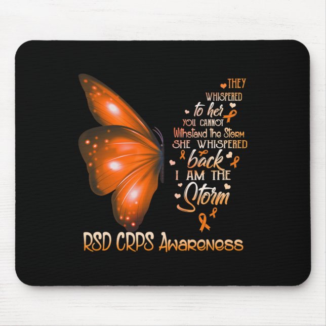 I am a storm RSD CRPS Awareness Butterfly  Mouse Pad (Front)