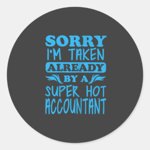 I Am A Super Accountant Classic Round Sticker