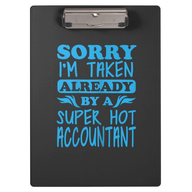 I Am A Super Accountant Clipboard (Front)