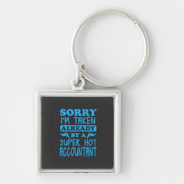 I Am A Super Accountant Key Ring (Front)