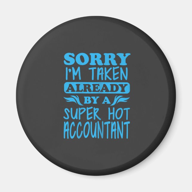 I Am A Super Accountant Magnet (Front)