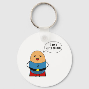 I am a super potato key ring