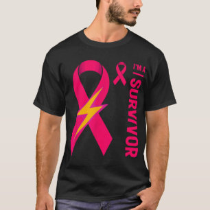 I Am A Survivor Breast Cancer Awareness Pink Ribbo T-Shirt