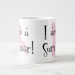 I am a Survivor Breast Cancer Warrior Large Coffee Mug