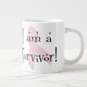 I am a Survivor Breast Cancer Warrior Large Coffee Mug