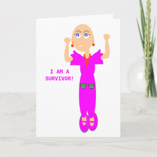 I Am A Survivor Greeting Card. Card