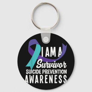 I Am A Survivor Suicide Prevention Awareness _2 Key Ring
