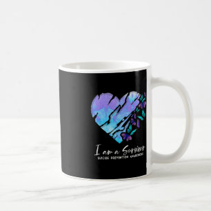 I Am A Survivor Suicide Prevention Awareness Heart Coffee Mug