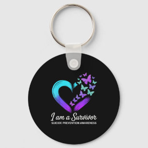 I Am A Survivor Suicide Prevention Awareness Key Ring