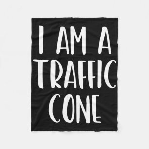 I Am A Traffic Cone Halloween I'm Simple Costume E Fleece Blanket