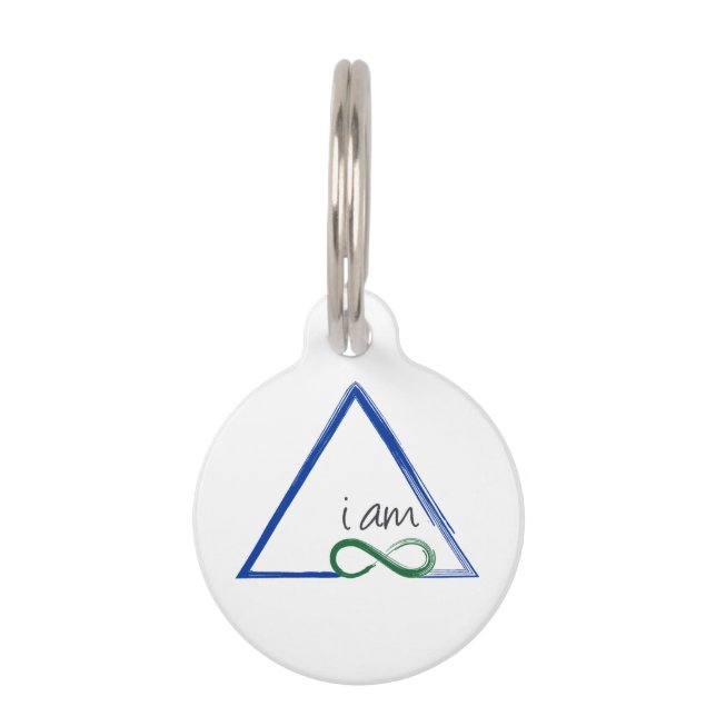 I Am A Triangle Dog Tag (Front)