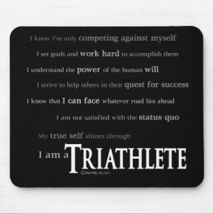I am a Triathlete Mouse Pad