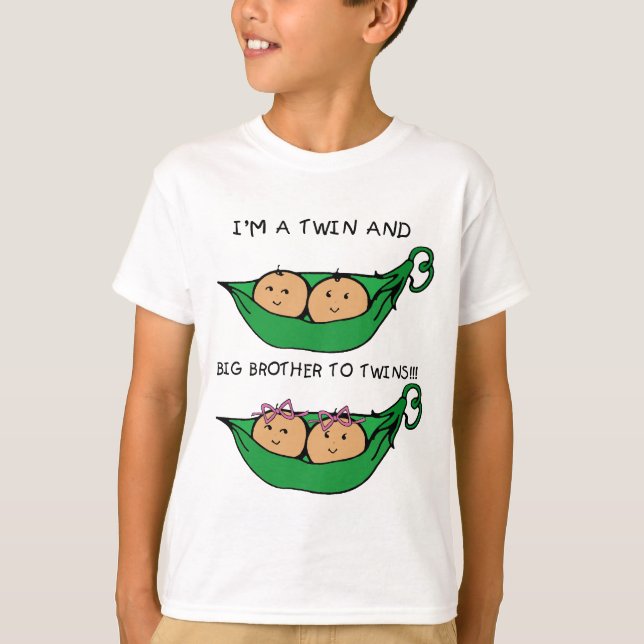 I am a twins and big brother to twins T-Shirt (Front)