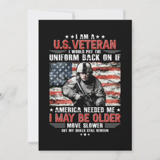 I Am A U.s Veteran I May Be Older Move Slower By M Save The Date
