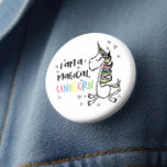 I Am A Unicorn 6 Cm Round Badge<br><div class="desc">I Am A Unicorn Button - Every dreamer needs their personal unicorn button. We can't think of any better way for you to express your inner magic and start the day than with this wonderful mythical button. This design features a fantasy filled cute image of a unicorn flying around stars...</div>