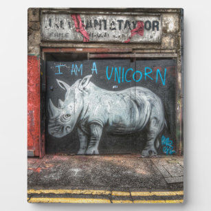 I Am A Unicorn, Shoreditch Graffiti (London) Plaque