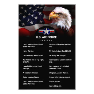 I Am a United States Air Force VETERAN Photo Print