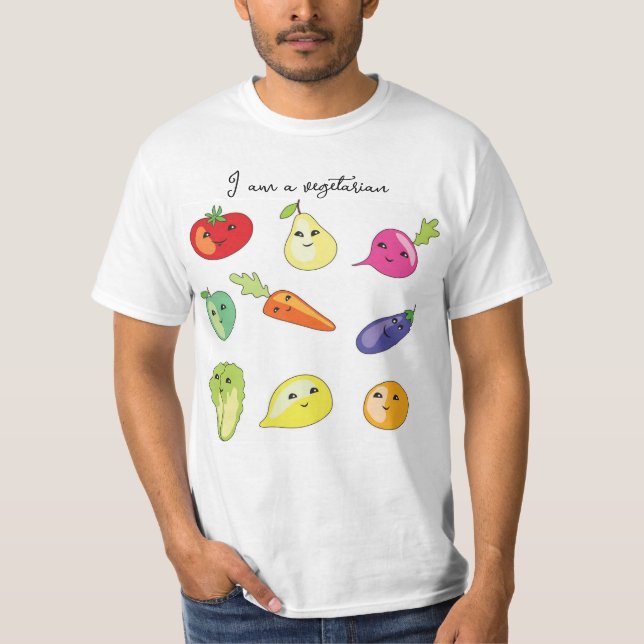 I am a vegetarian T-Shirt (Front)