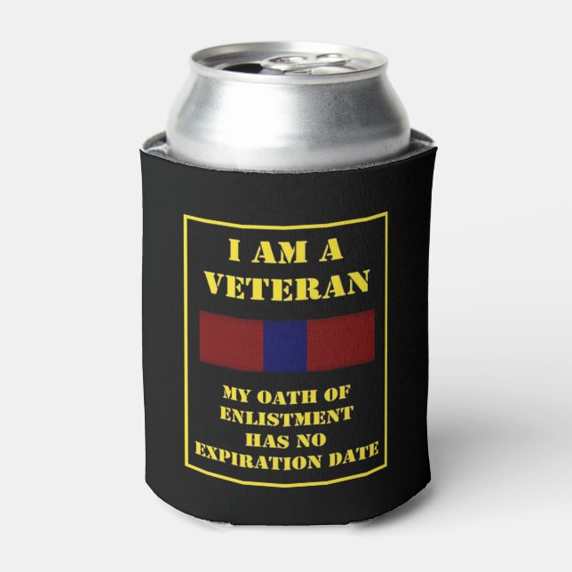 I AM A VETERAN CAN COOLER (Can Front)