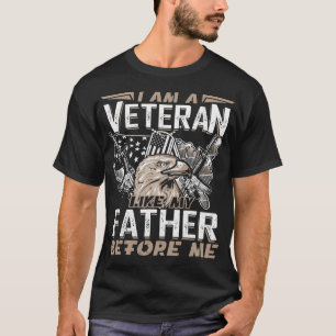 I Am A Veteran Like My Father Before Me Christmas T-Shirt