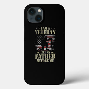 I Am A Veteran Like My Father Before Me Shirt 4th  iPhone 13 Case