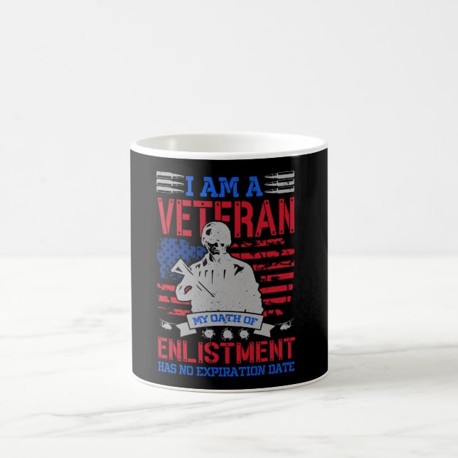I Am A Veteran - The Perfect USA Hero Gift Coffee Mug (Center)